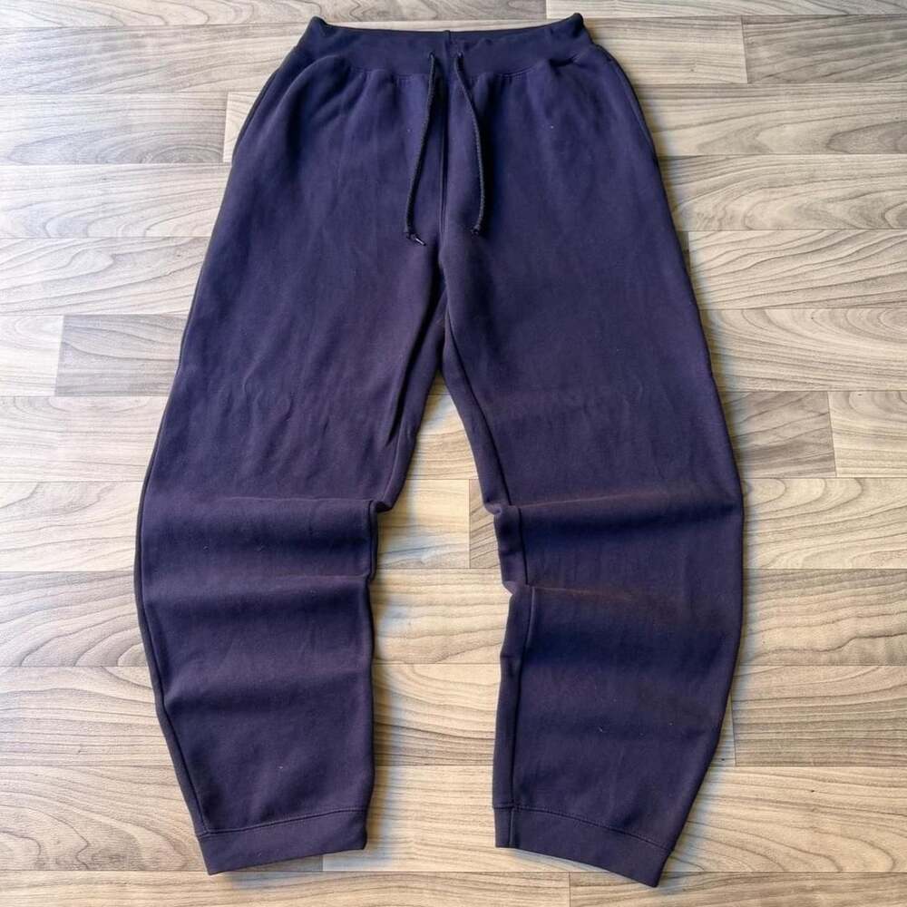 Prospirit Y2K Sweatpants Size M Navy Blue Drawstring Fleece